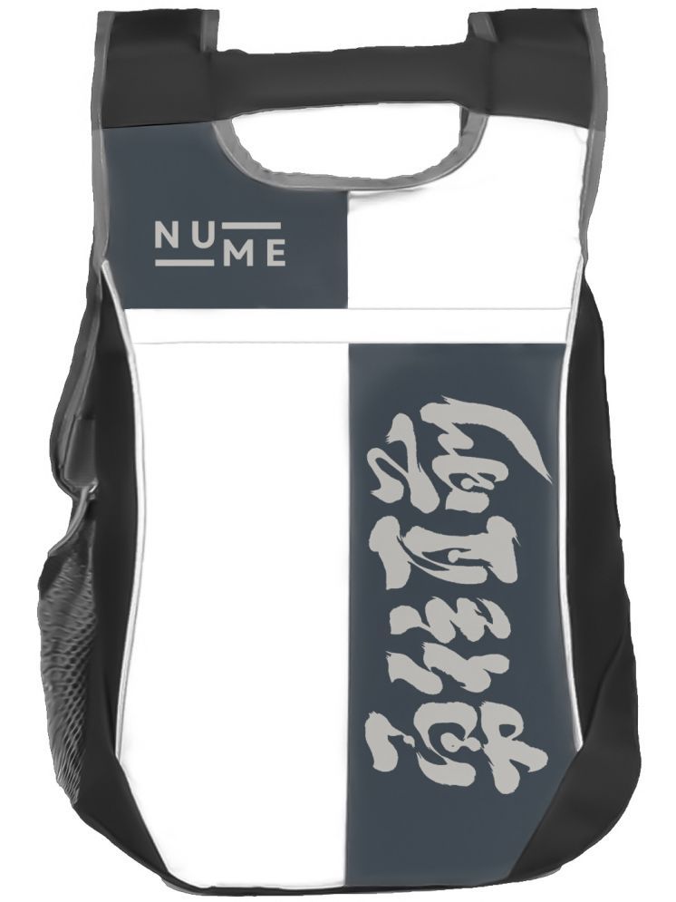     			NuMe Grey Polyester Backpack ( 25 Ltrs )