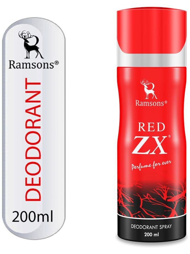     			Ramsons - RED ZX Deodorant Spray Body Perfume For Men Long Lasting Body Spray 200 ml (Pack of 1)