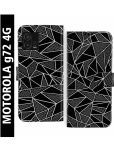 Knotyy Black Flip Cover Artificial Leather Compatible For MOTOROLA Moto G72 ( Pack of 1 )