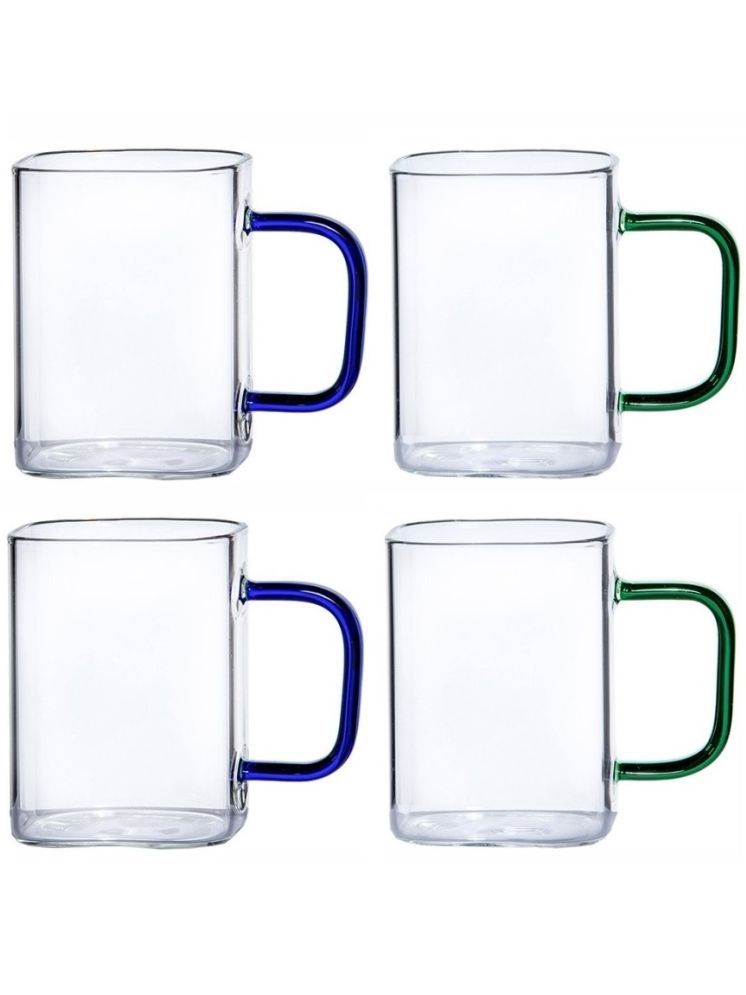     			Indusbay Coffee Cups Solid Glass Tea Cup 230 ml ( Pack of 4 )