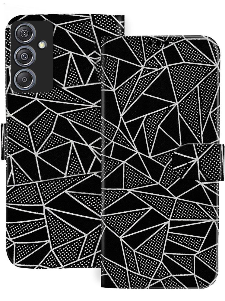     			Knotyy Black Flip Cover Artificial Leather Compatible For Samsung Galaxy M34 5G ( Pack of 1 )