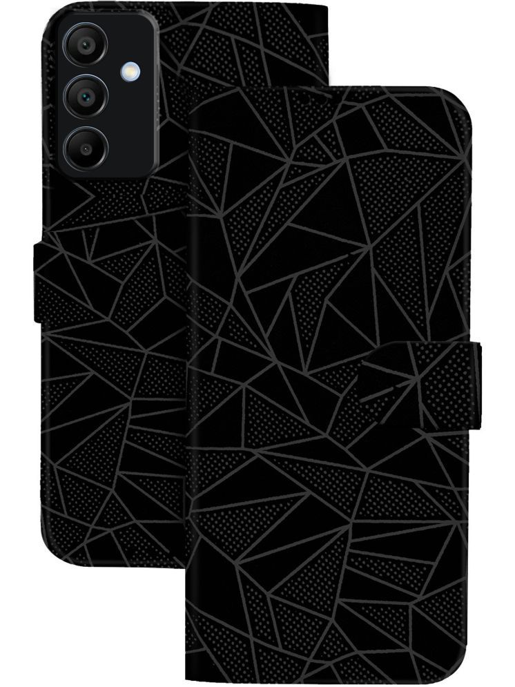     			Knotyy Black Flip Cover Artificial Leather Compatible For Samsung Galaxy M15 5G ( Pack of 1 )