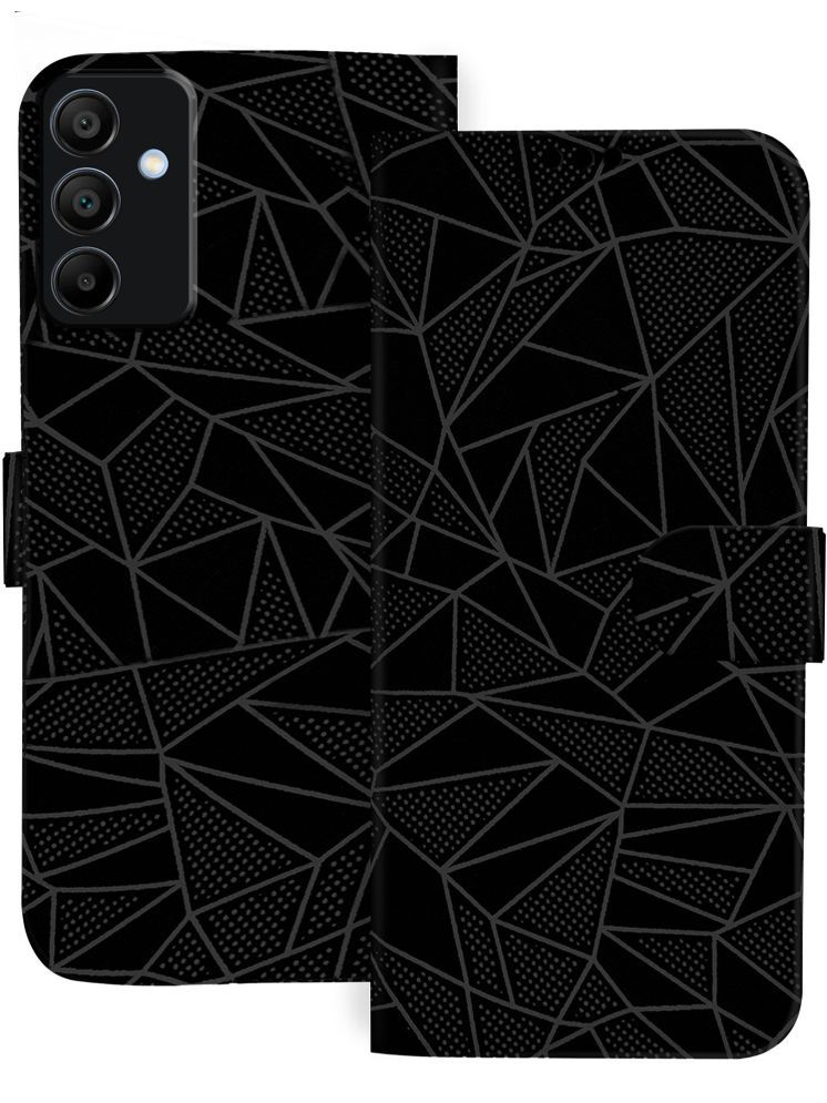     			Knotyy Black Flip Cover Artificial Leather Compatible For Samsung Galaxy M15 5G ( Pack of 1 )