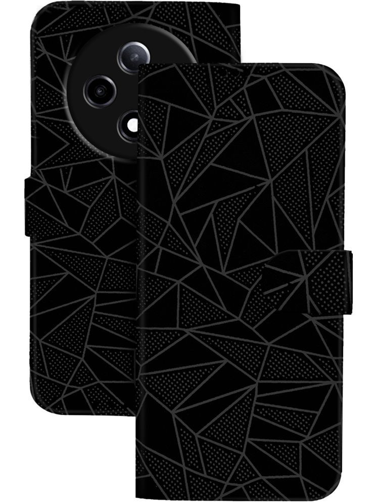     			Knotyy Black Flip Cover Artificial Leather Compatible For Oppo F27 Pro Plus 5G ( Pack of 1 )