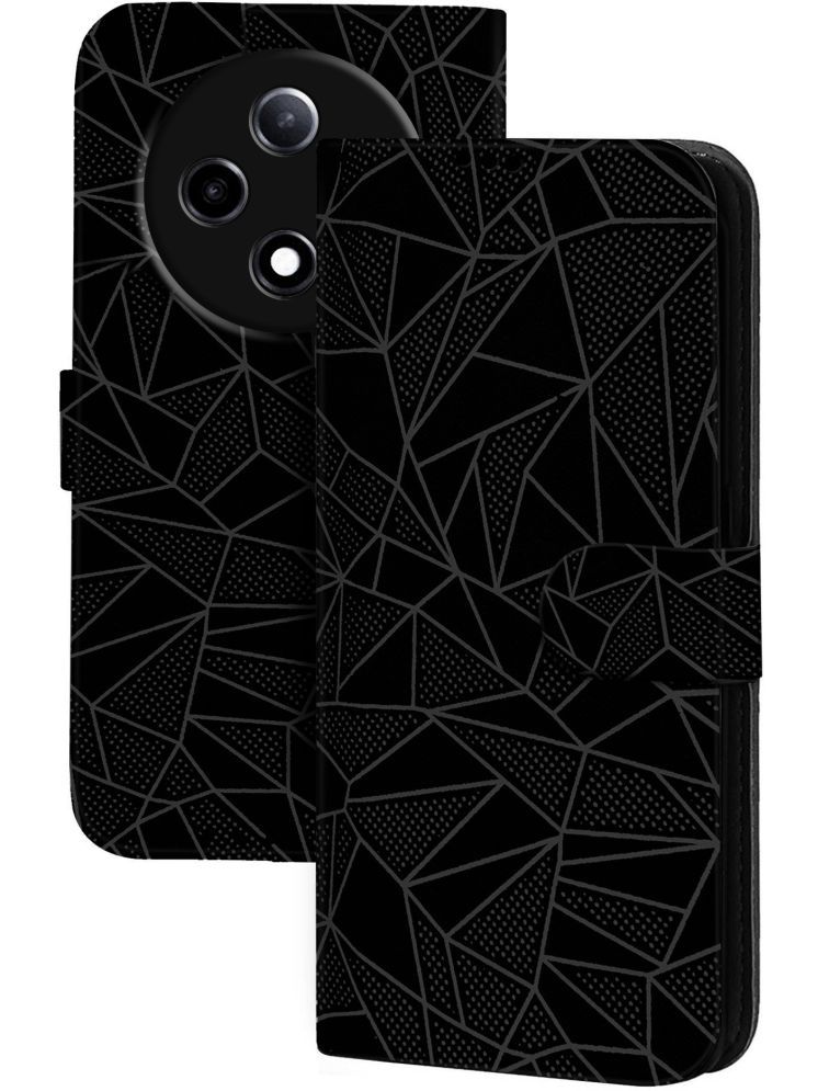     			Knotyy Black Flip Cover Artificial Leather Compatible For Oppo F27 Pro Plus 5G ( Pack of 1 )