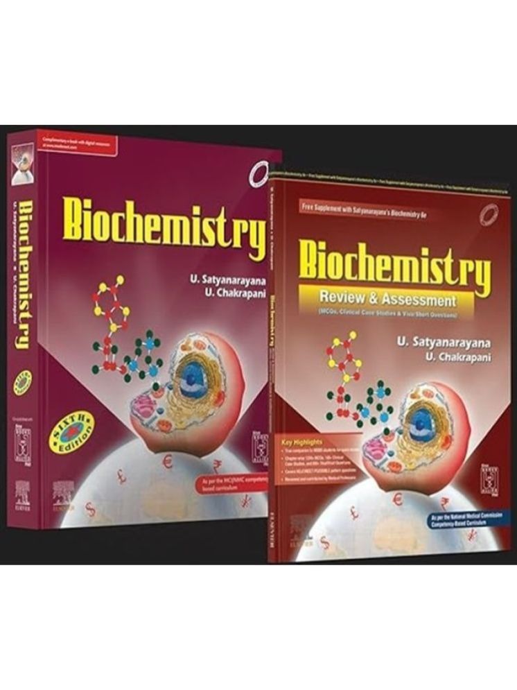     			SET of Biochemistry, 6th Edition + Biochemistry Review & Assessment Includes MCQs, Clinical Case Studies, Viva/Short Questions, 1st Edition Paperback – 1 November 2023