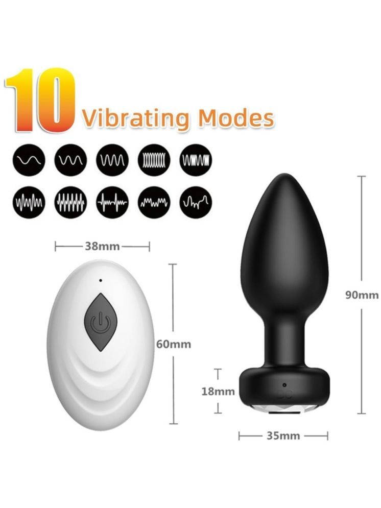     			Vibrations Remote Control Plug Portable Manual Massager