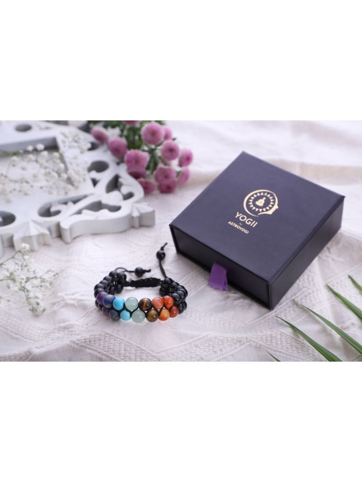     			Yogii 7 Chakra Double Layered Bracelet (Pack of 1)