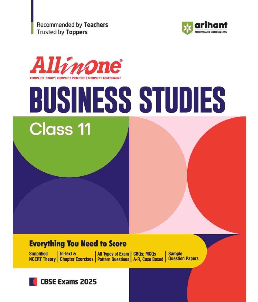     			Arihant All In One CBSE Business Studies Class 11th For CBSE Exams 2025 | Based On Latest NCERT