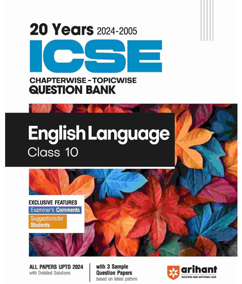     			Arihant ICSE Hindi Class 10th | 20 Years Chapterwise Topicwise Question Bank (2024 -2005)