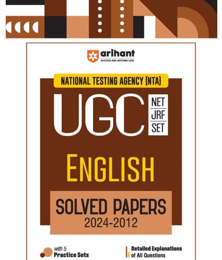     			Arihant NTA UGC NET /JRF/SET 2025 - English Solved Papers (2024-2012)