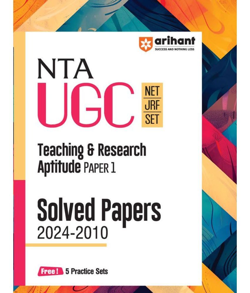     			Arihant NTA UGC NET /JRF/SET 2025 - Teaching and Research - Paper-1 Solved Papers (2024-2010)