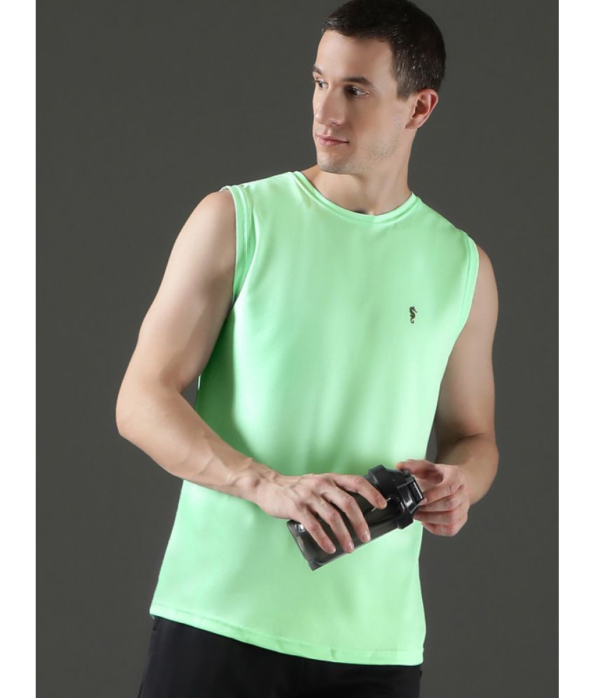     			EPPE Pack of 1 Polyester Gym Vest For Men ( Sea Green )