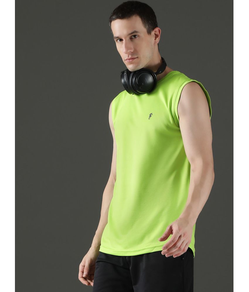     			EPPE Pack of 1 Polyester Gym Vest For Men ( Light Green )