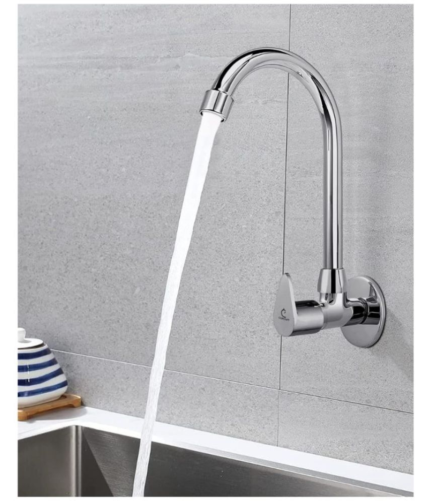     			Ketch Vigo Zinc Wall Mount Sink Tap for Kitchen Stainless Steel Health Faucet (Water Sprayer)