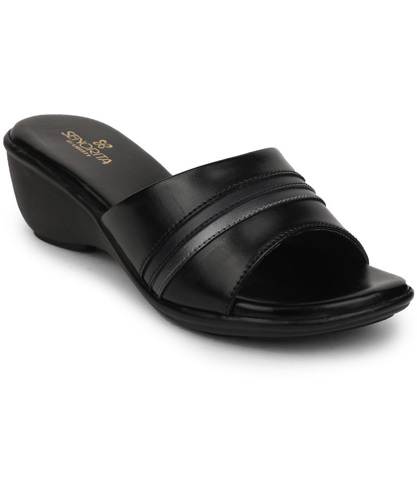     			Liberty Black Women's Slide Flip Flop