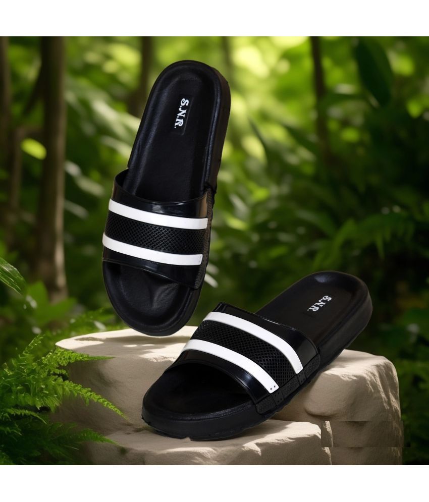     			PM Traders - Black Men's Floater Sandals