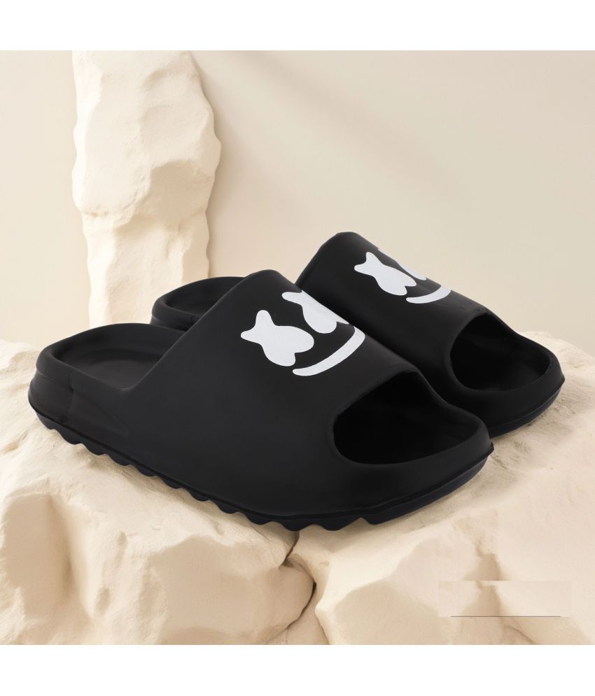     			PM Traders - Black Men's Floater Sandals