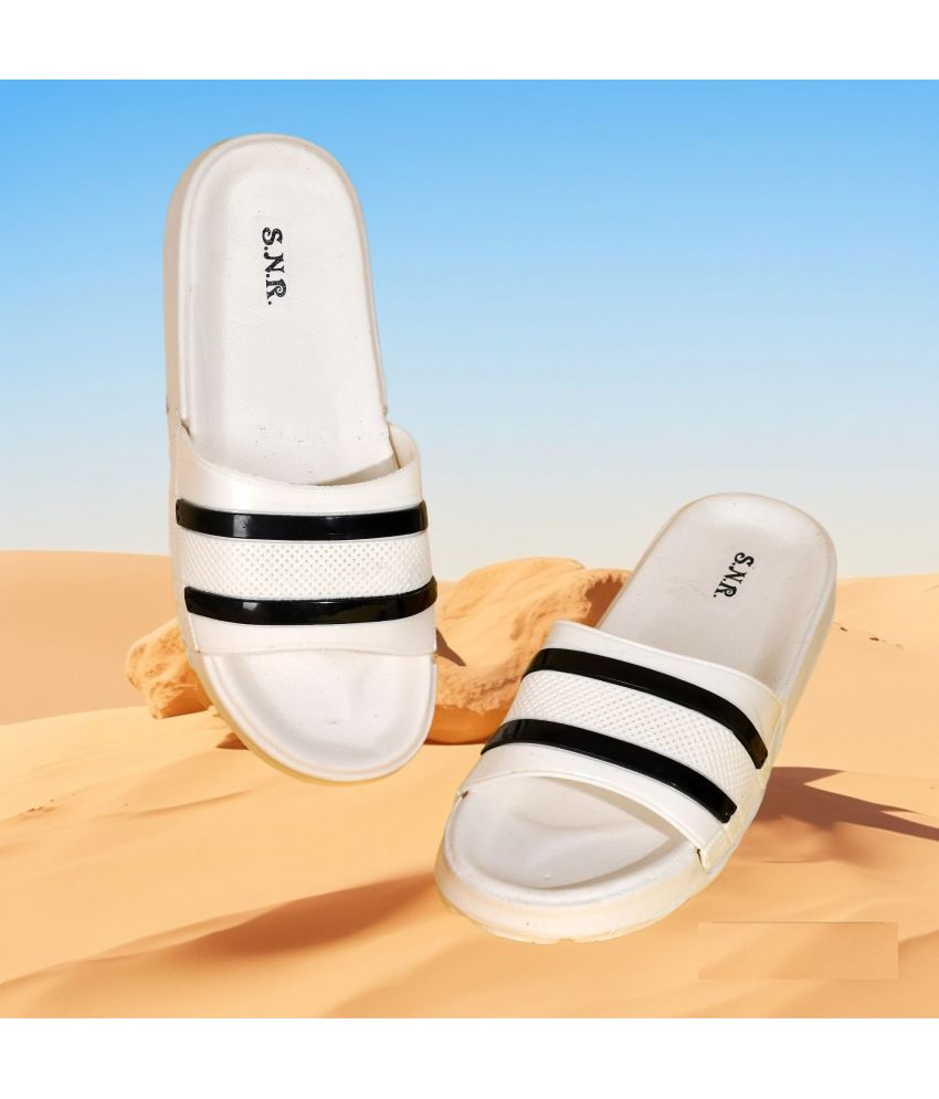     			PM Traders - White Men's Floater Sandals