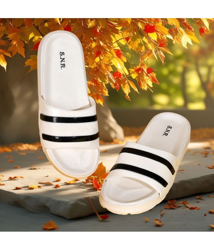     			PM Traders - White Men's Floater Sandals