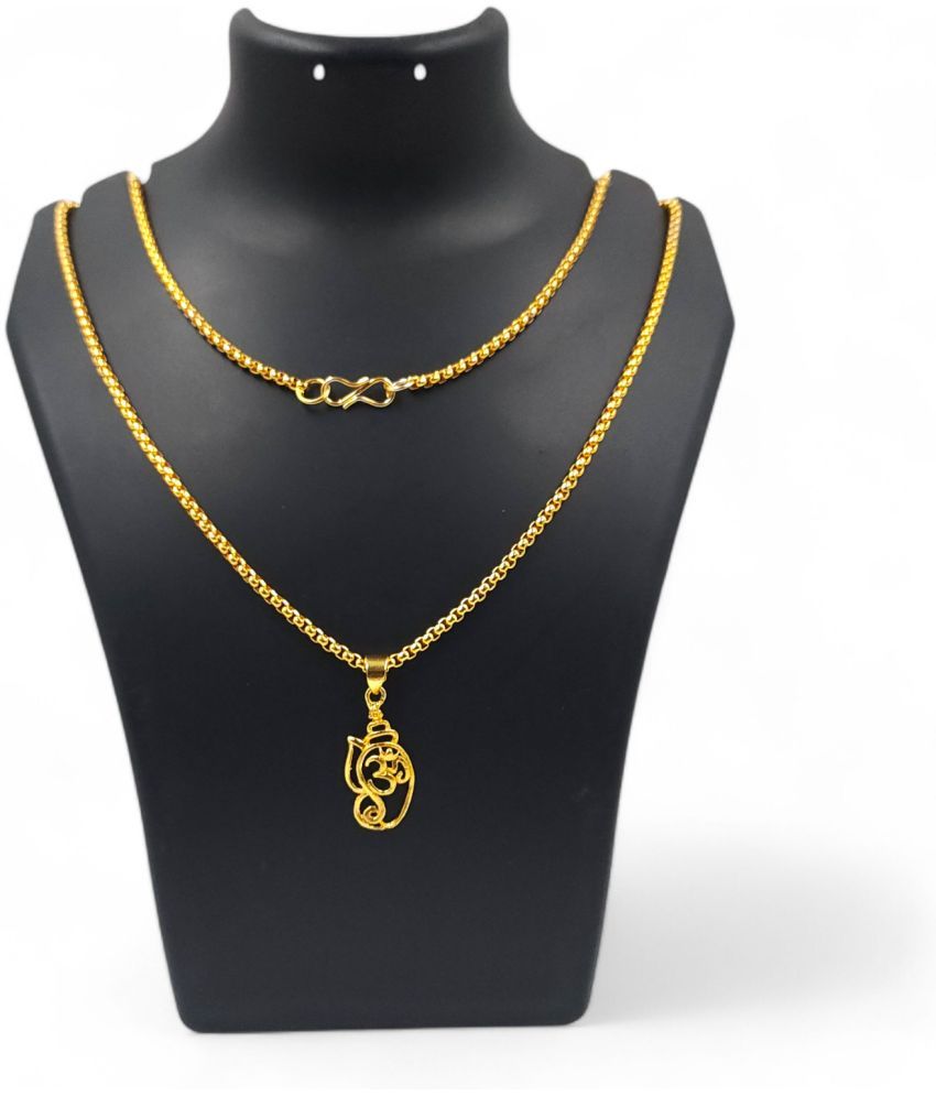     			QKATIKA Gold Pendant set ( Pack of 1 )