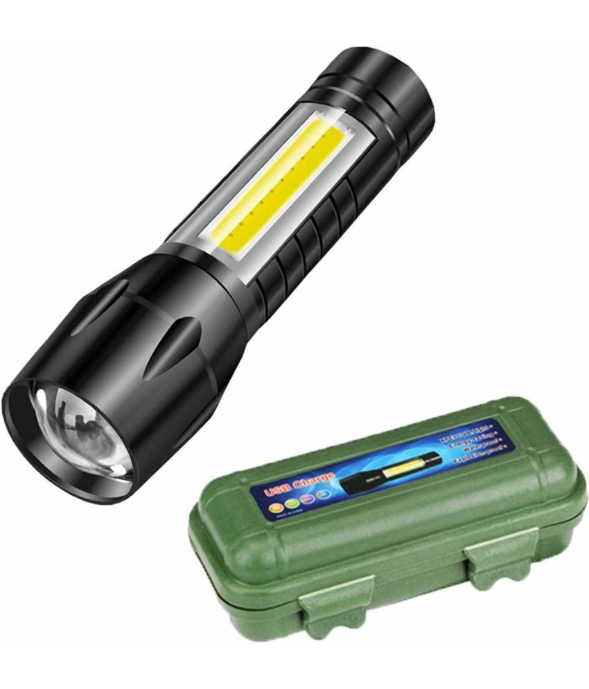     			Buylink - 2W Rechargeable Flashlight Torch ( Pack of 1 )