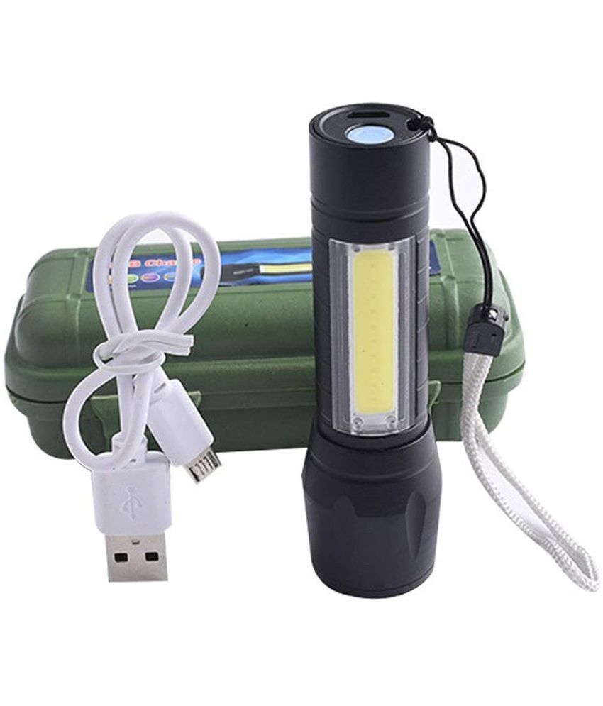     			Buylink - 2W Rechargeable Flashlight Torch ( Pack of 1 )