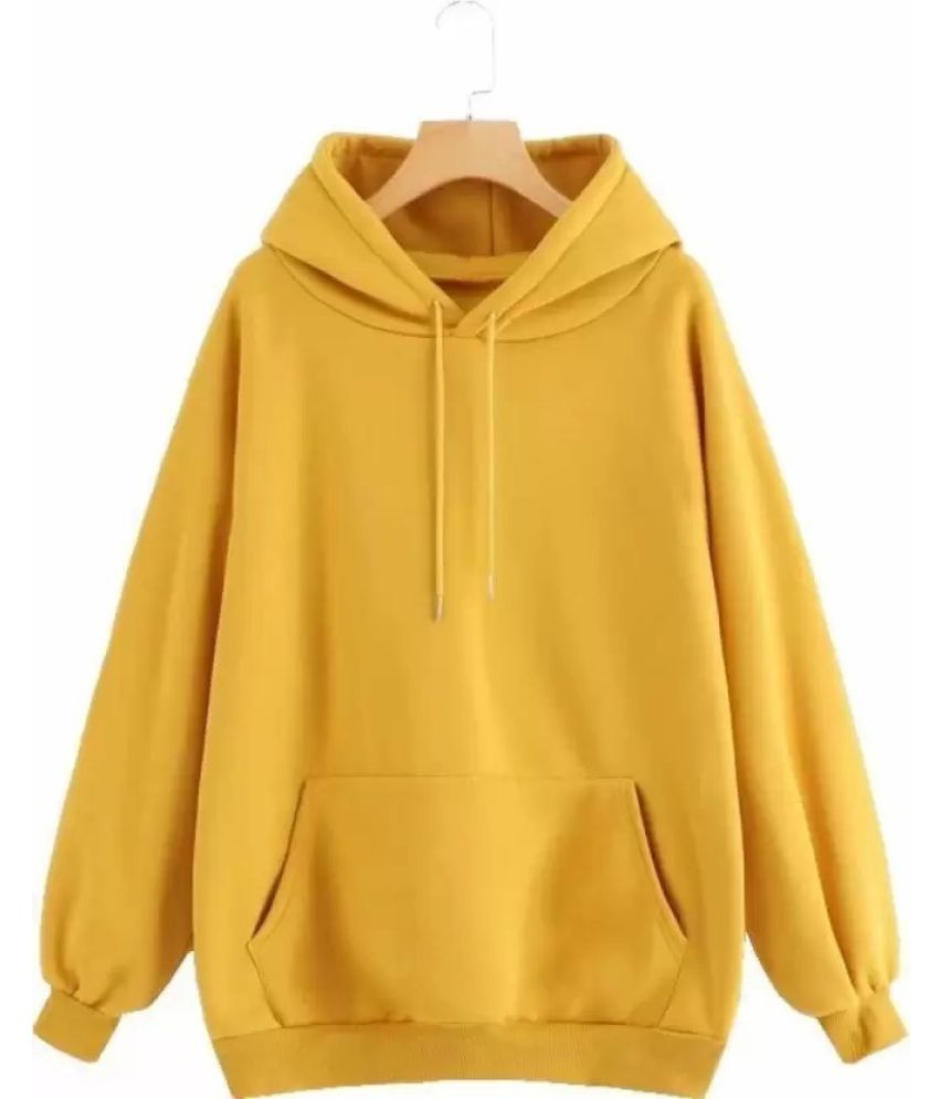     			FABRIPPLE Fleece Hooded Men's Sweatshirt - Yellow ( Pack of 1 )