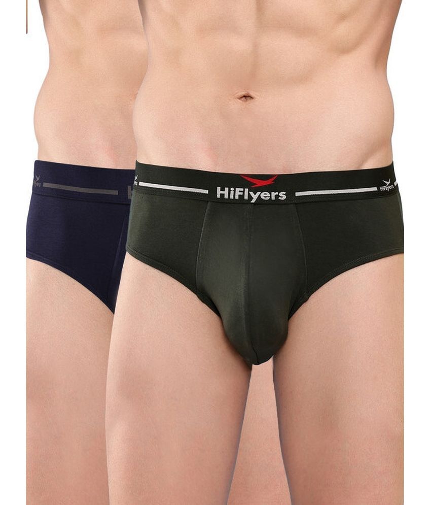     			Hiflyers Pack of 2 Modal Briefs For Men's ( Blue )