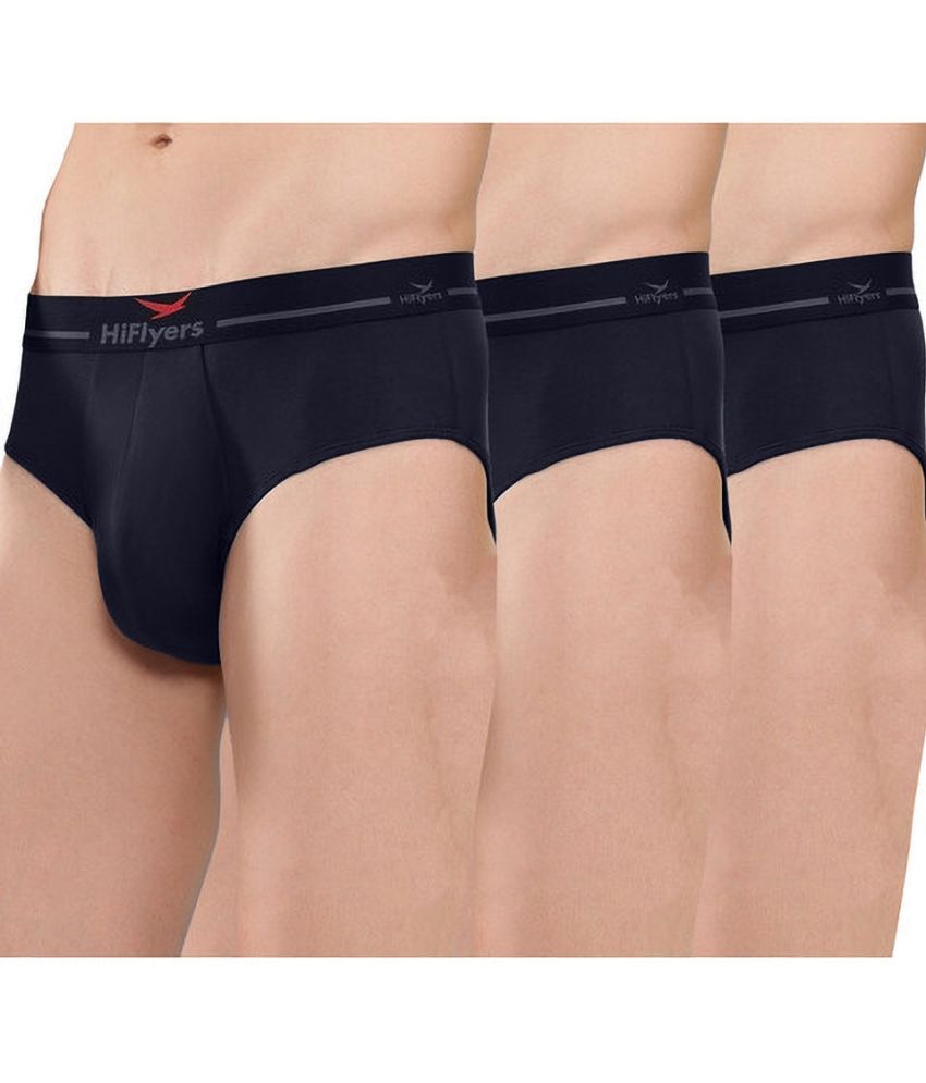     			Hiflyers Pack of 3 Modal Briefs For Men's ( Blue )