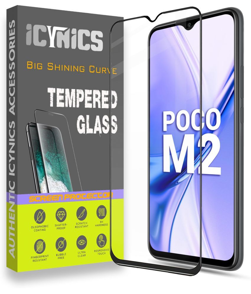     			Icynics Tempered Glass Compatible For Xiaomi Poco M2 ( Pack of 1 )