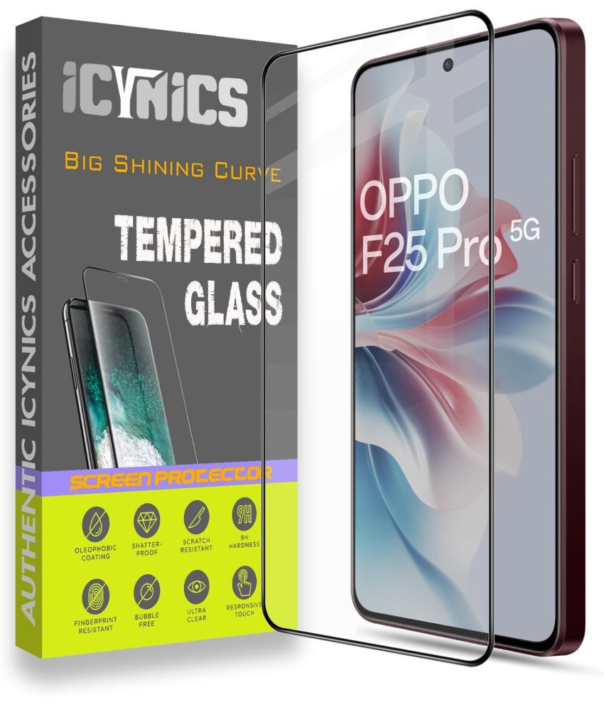     			Icynics Tempered Glass Compatible For Oppo F25 Pro 5G ( Pack of 1 )