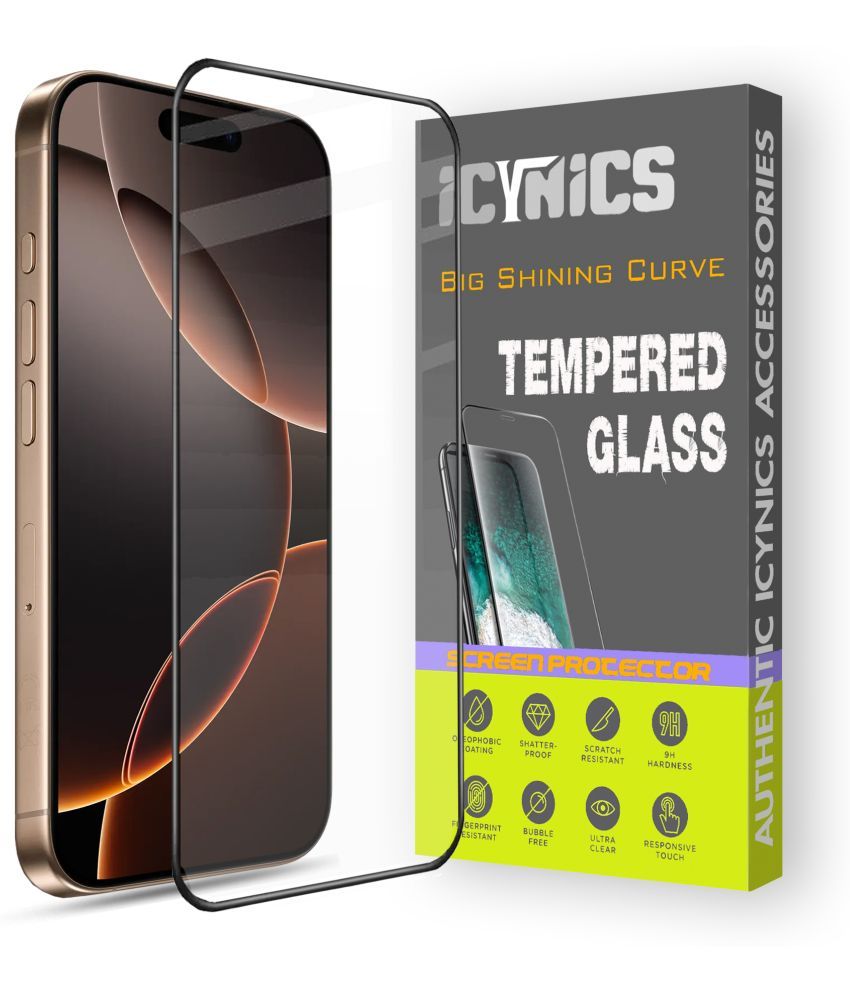     			Icynics Tempered Glass Compatible For Apple iPhone 16 pro ( Pack of 1 )