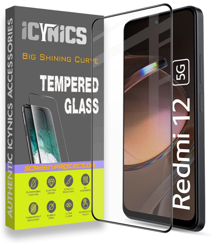     			Icynics Tempered Glass Compatible For Redmi 12 5G ( Pack of 1 )