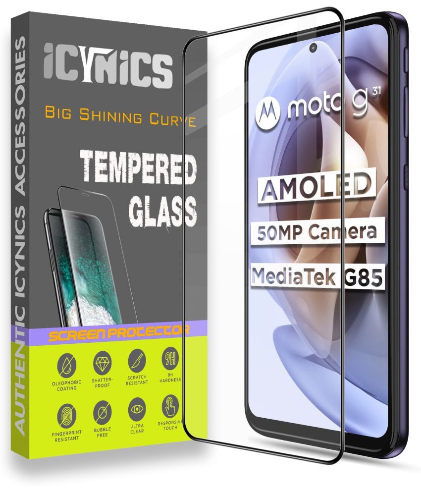     			Icynics Tempered Glass Compatible For Motorola Moto G31 ( Pack of 1 )