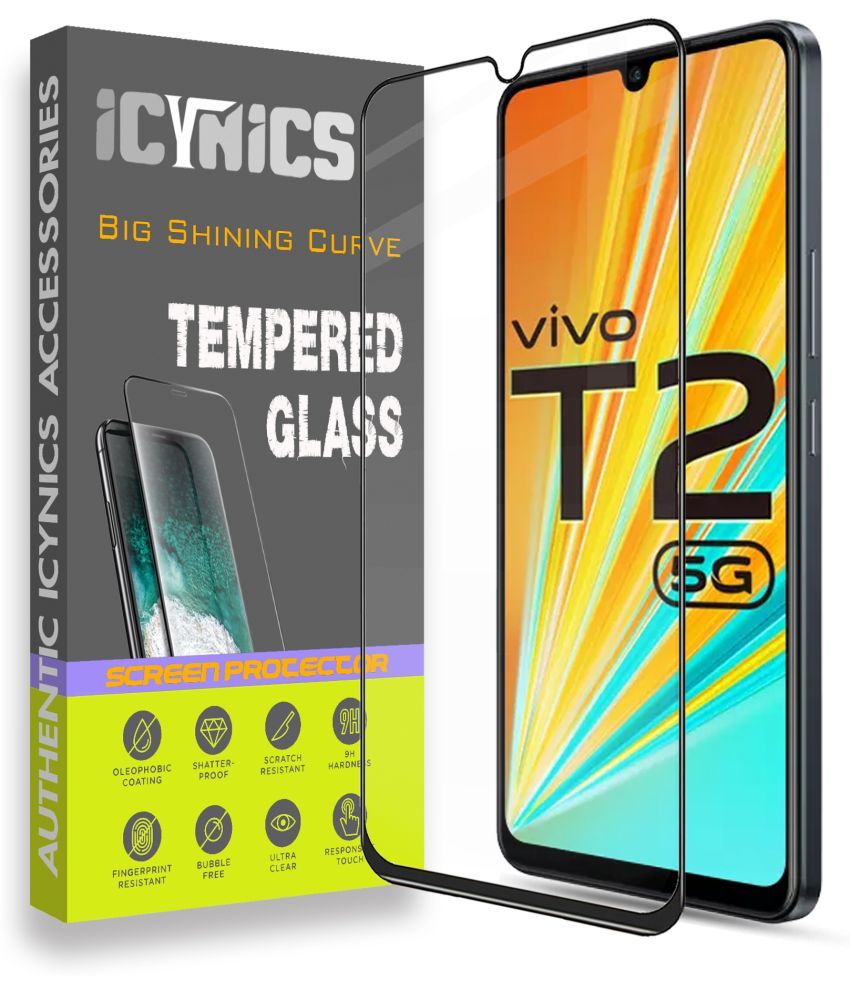     			Icynics Tempered Glass Compatible For Vivo T2 5G ( Pack of 1 )