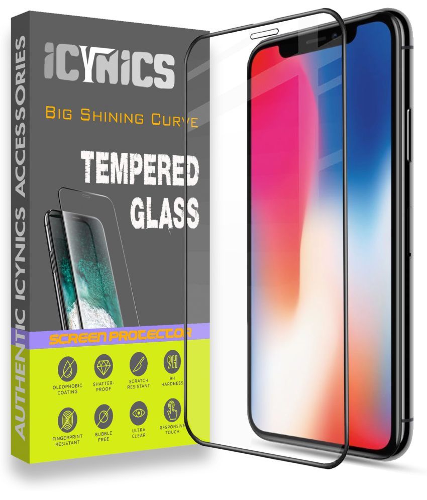     			Icynics Tempered Glass Compatible For Apple iPhone X ( Pack of 1 )