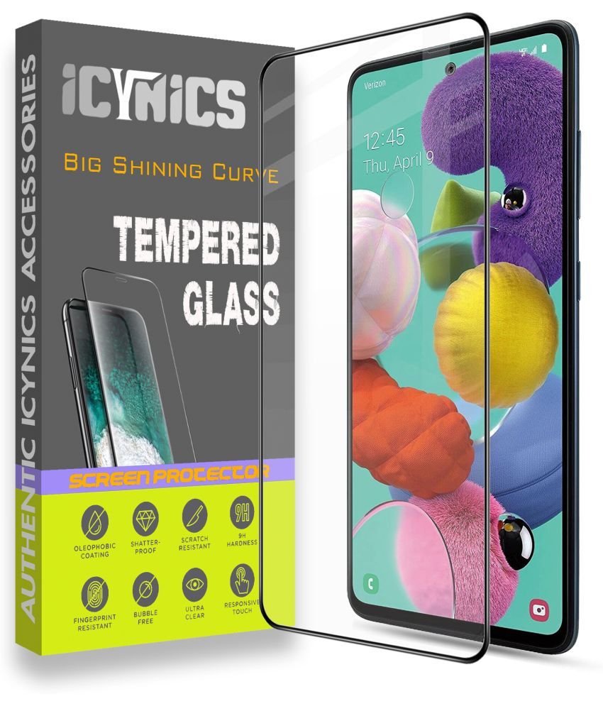     			Icynics Tempered Glass Compatible For Samsung Galaxy A51 ( Pack of 1 )