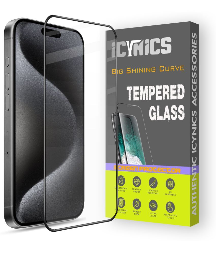     			Icynics Tempered Glass Compatible For Apple iPhone 15 Pro Max ( Pack of 1 )