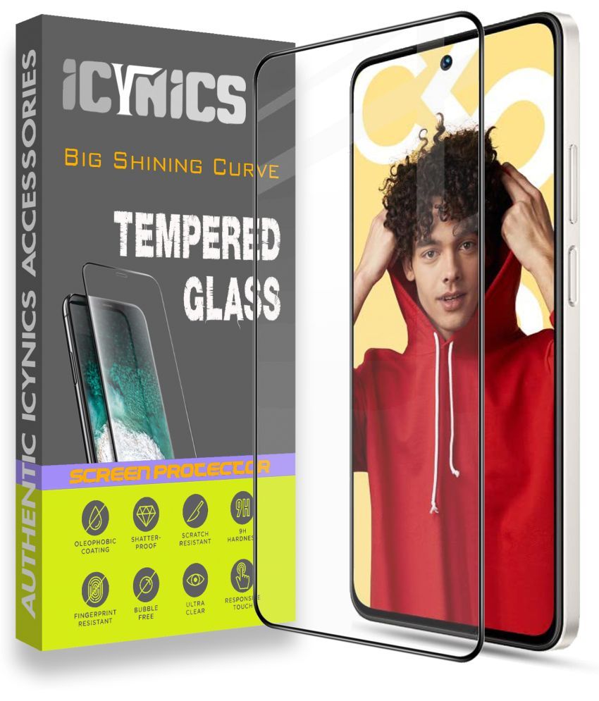     			Icynics Tempered Glass Compatible For Realme C55 ( Pack of 1 )