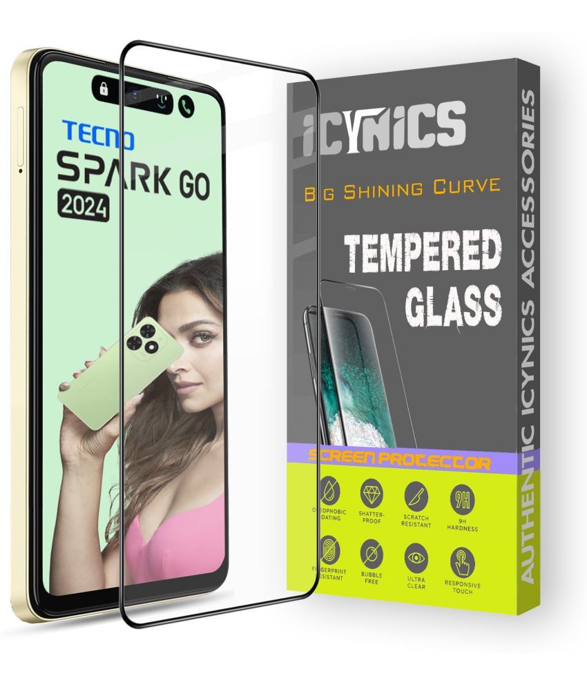     			Icynics Tempered Glass Compatible For Tecno Spark Go 2024 ( Pack of 1 )