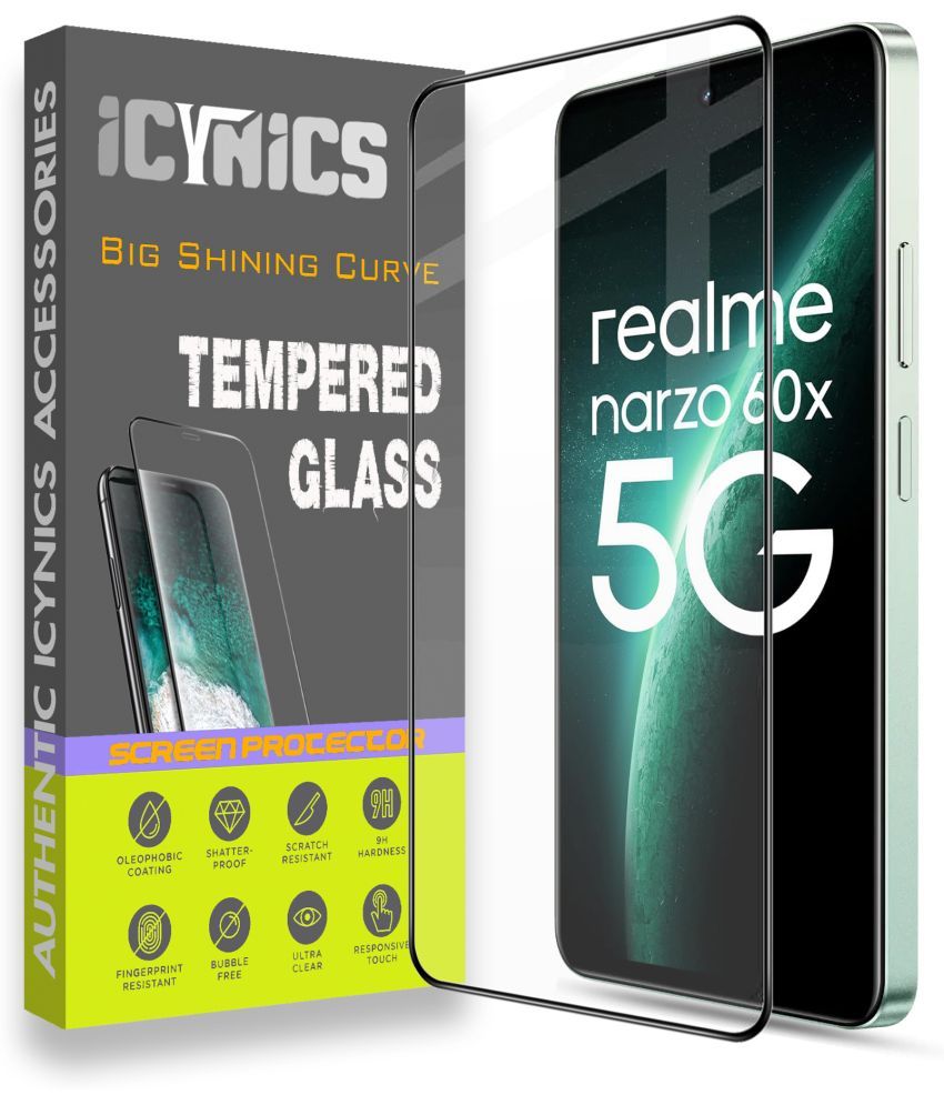     			Icynics Tempered Glass Compatible For Realme Narzo 60x 5G ( Pack of 1 )