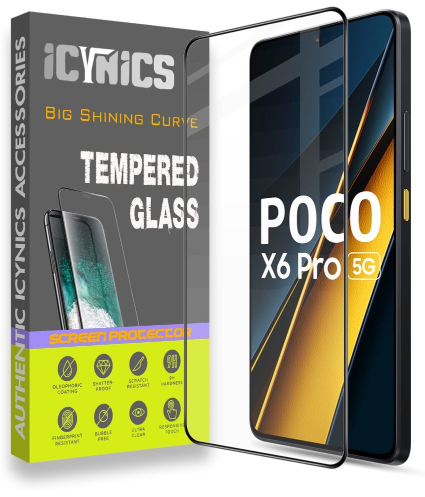     			Icynics Tempered Glass Compatible For POCO X6 Pro 5G ( Pack of 1 )