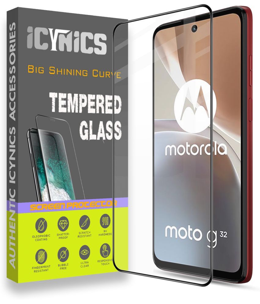     			Icynics Tempered Glass Compatible For Motorola G32 ( Pack of 1 )