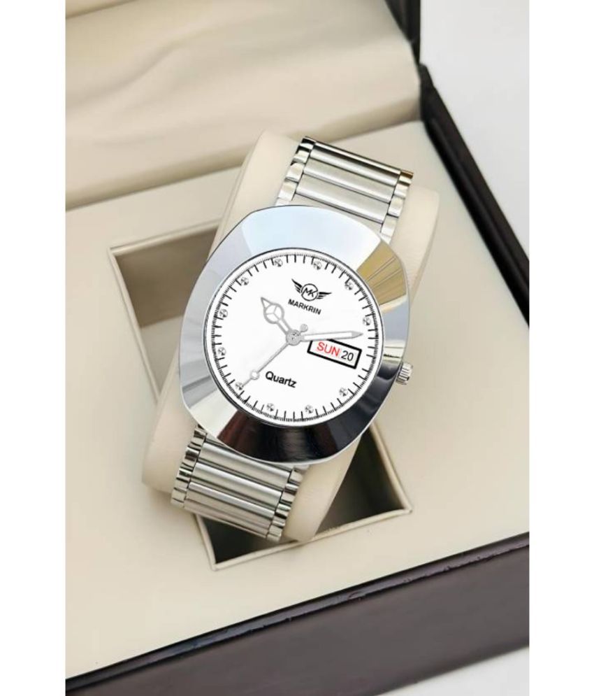     			MARKRIN Silver Stainless Steel Analog Men's Watch