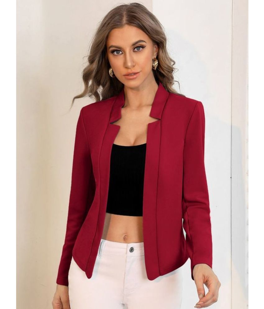     			Raabta Fashion - Fleece Maroon Blazers