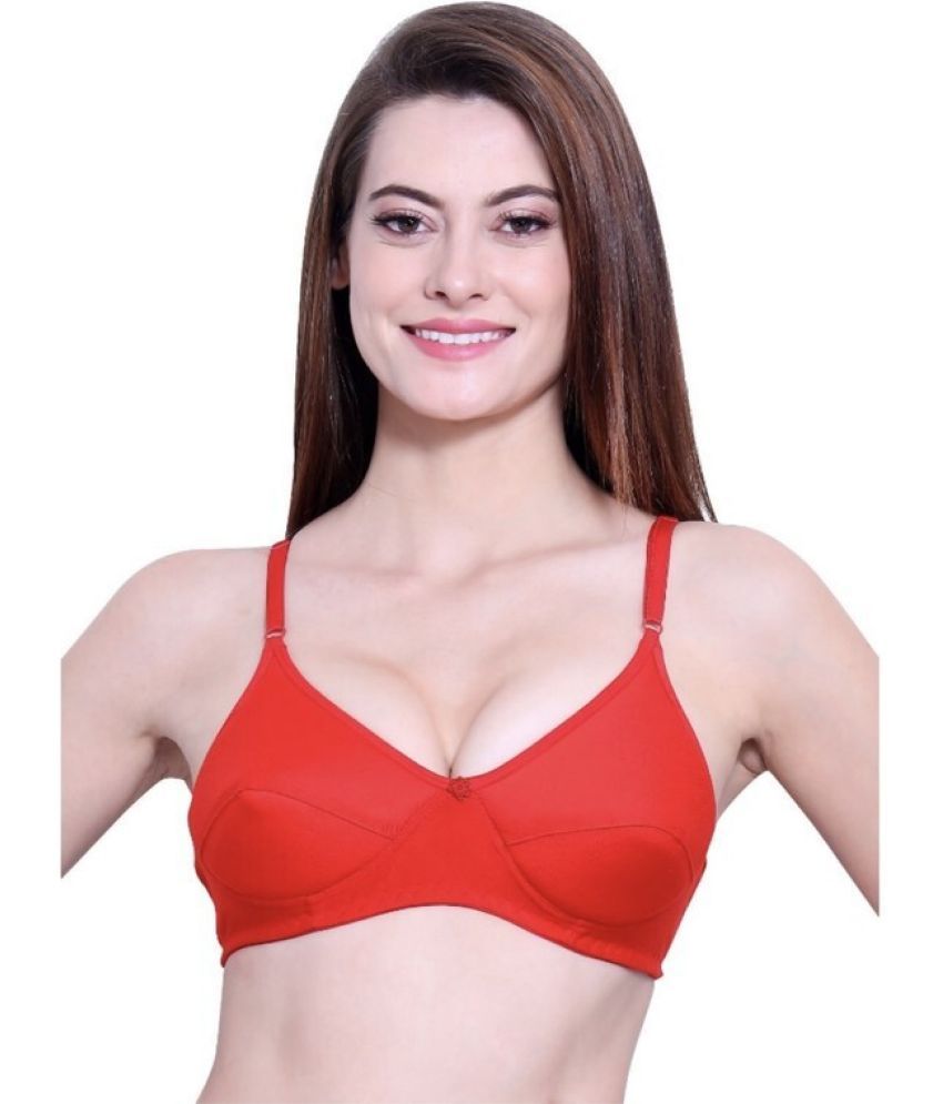     			ultraundies Pack of 1 Cotton Blend Heavily Padded Everyday Bra For Women ( Red )