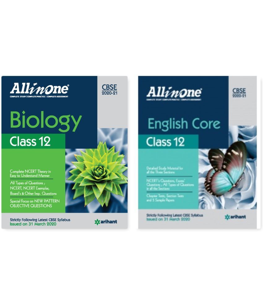     			Arihant Cbse All In One Class 12 Biology , English 2020-2021