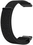 ACM Watch Strap Nylon Soft 22mm compatible with Noise Colorfit Hexa Smartwatch Sports Band Black