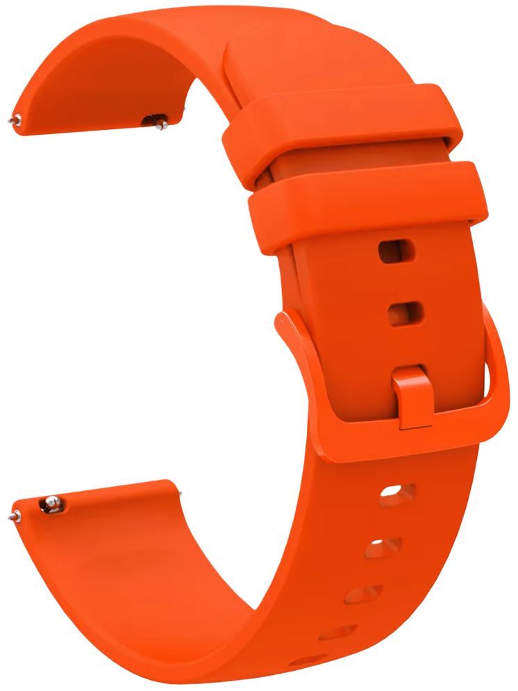     			ACM Watch Strap Silicone Belt 22mm compatible with Noise Colorfit Vivid Call 2 Smartwatch Color Hook Band Orange